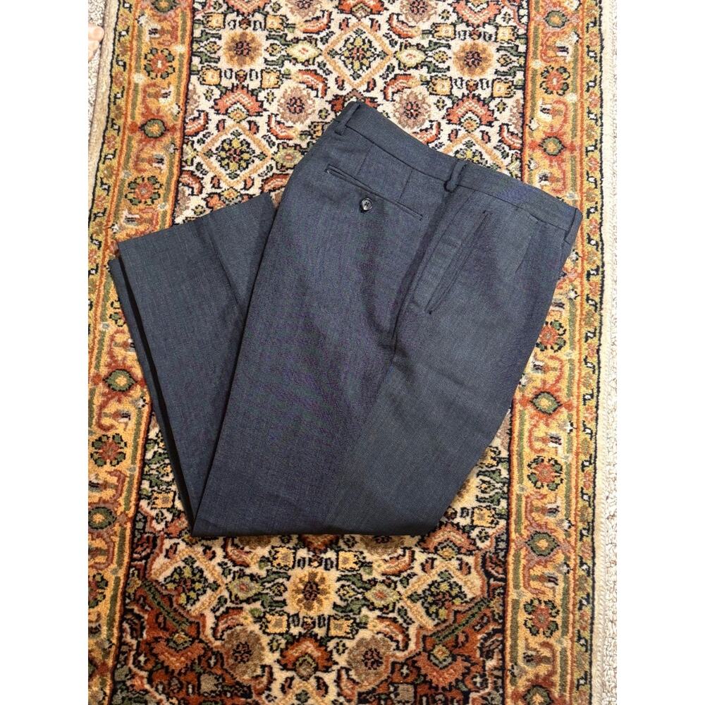 Tom Ford Black Birdseye Pleated Trousers 54R 38 29 Inseam Mohair Wool Pleated